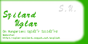 szilard uglar business card